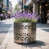 蚌埠不锈钢圆形花箱_蚌埠不锈钢花箱__蚌埠新跃胜金属制品