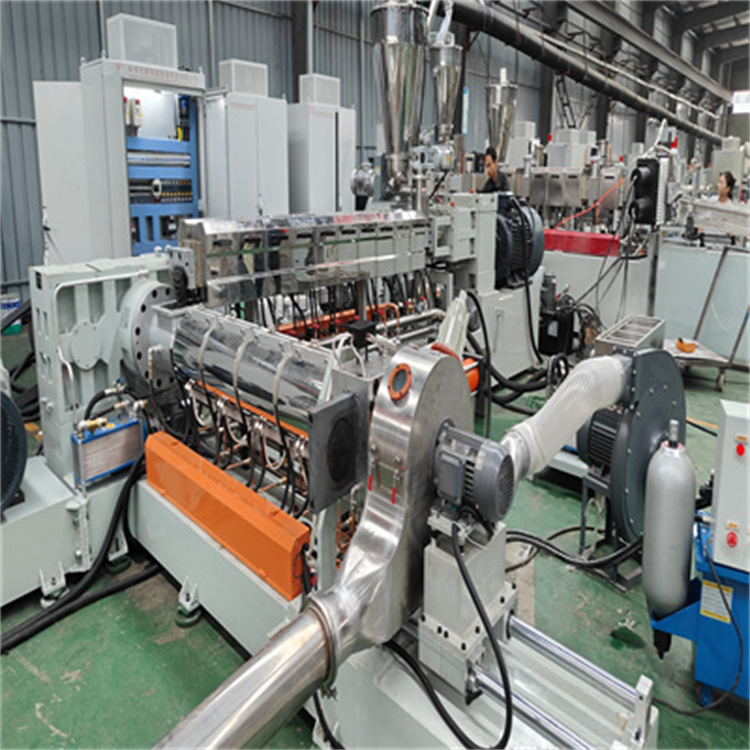 65D150双阶热切机组,物料:PVC电缆料,产量24小时16吨