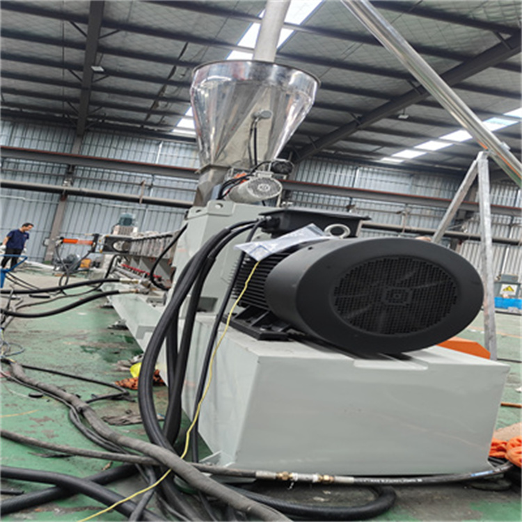 双螺杆水环PE紫外光辐照交联电缆料造粒机产能1.2吨图片2